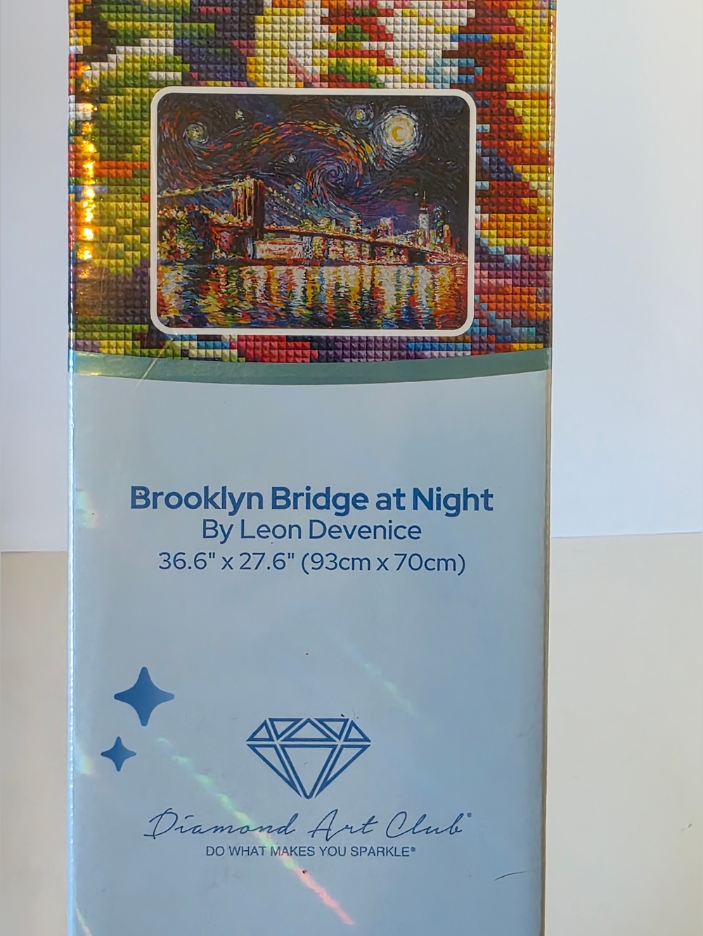 Diamond Art Club Brooklyn Bridge at Night Leon Devenice DISCONTINUED Square